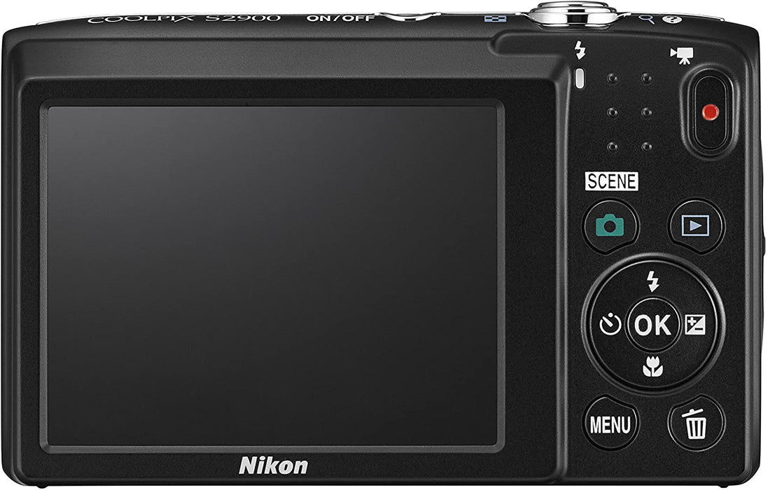 Nikon COOLPIX S2900 Digital Camera (Silver) - International Version (No Warranty)