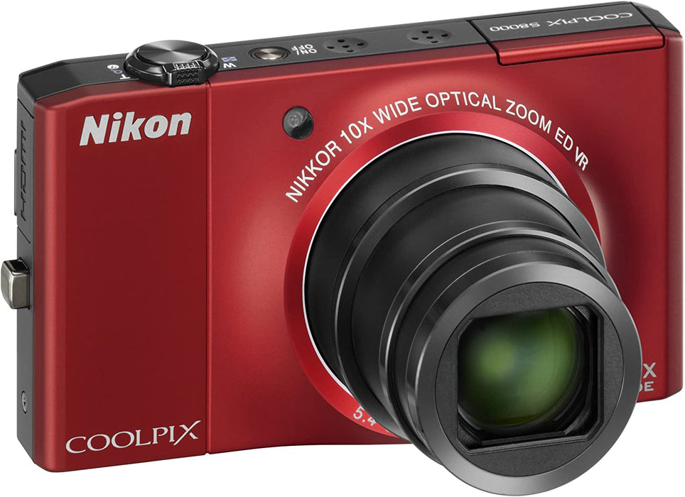 Nikon Coolpix S8000 14.2MP Digital Camera with 10x Optical Vibration Reduction (VR) Zoom and 3.0-Inch LCD (Black)