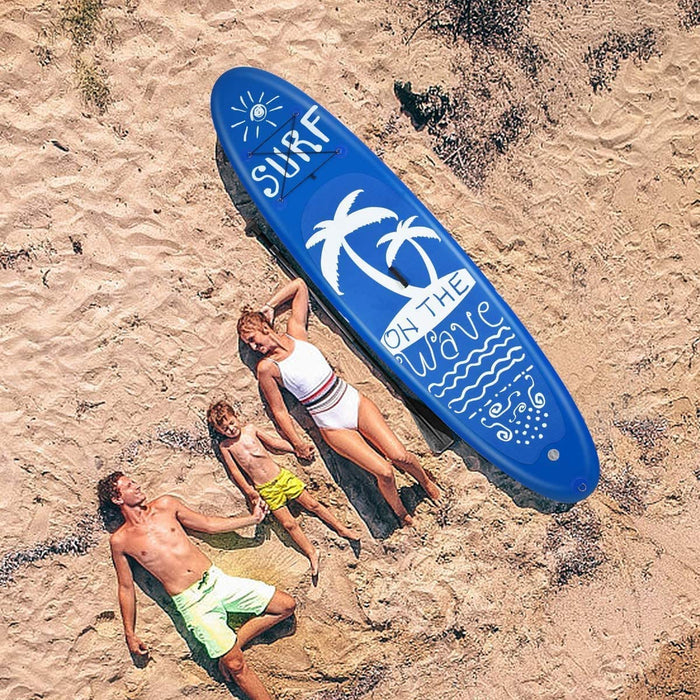 Goplus 9.8'/10'/11' Inflatable Stand Up Paddle Board, 6.5” Thick SUP with Premium Accessories and Carry Bag, Wide Stance, Bottom Fin for Paddling, Surf Control, Non-Slip Deck