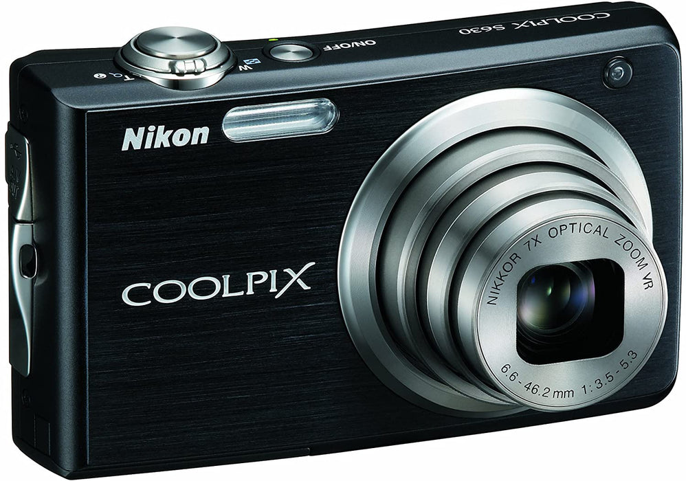 Nikon Coolpix S630 12MP Digital Camera with 7x Optical Vibration Reduction (VR) Zoom and 2.7 inch LCD (Midnight Blue)