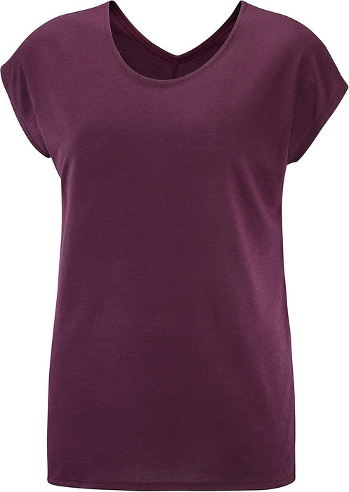 Salomon Women's Standard Comet Short Sleeve TEE W, black/ebony/Heather