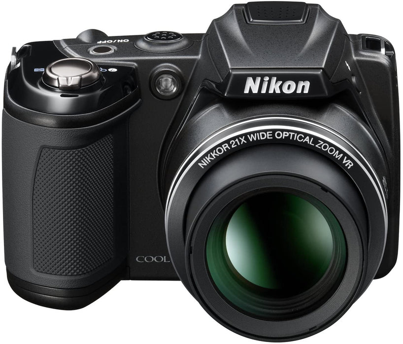Nikon Coolpix L310 14.1MP Digital Camera with 21x Optical Zoom - BLACK