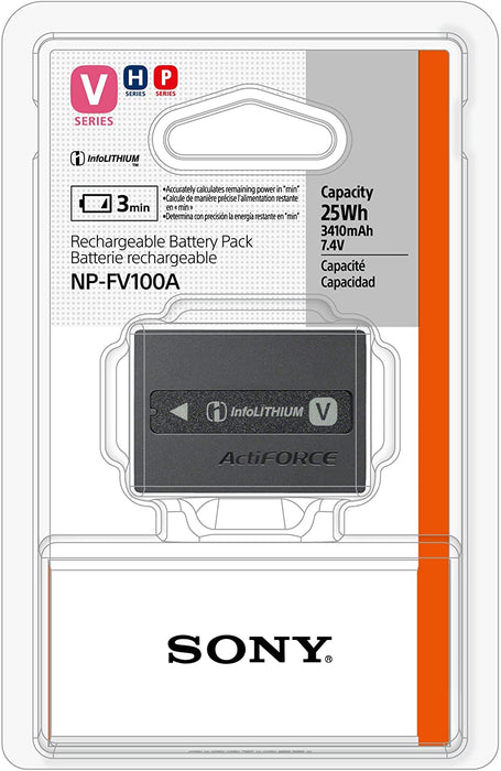 Sony NPFV100A Rechargeable Battery Pack (Black)