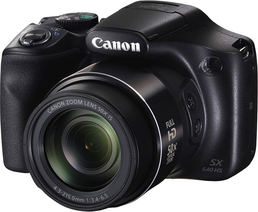 Canon Powershot SX540 is Wi-Fi Enabled Digital Camera + 32GB Memory Card, Camera Case, Tripod, AC/DC Turbo Travel Charger, Starter Cleaning Kit & Deluxe Accessories