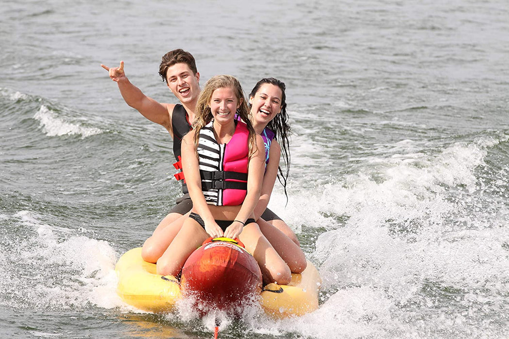 SportsStuff HOT DOG 3 Rider Towable Tube, red