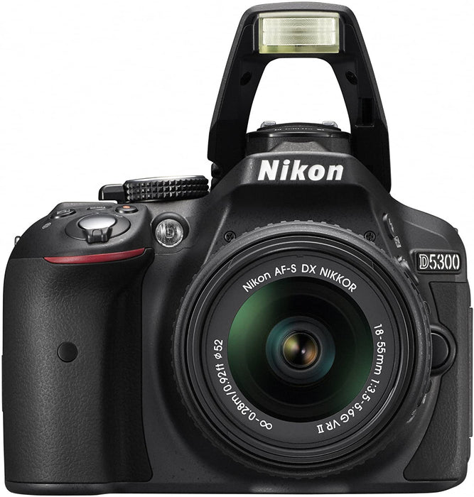 Nikon D5300 24.2 MP CMOS Digital SLR Camera with 18-55mm f/3.5-5.6G ED VR II Auto Focus-S DX NIKKOR Zoom Lens - International Version (No Warranty)