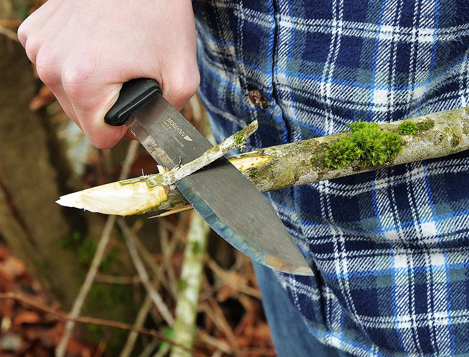 Morakniv Bushcraft Pathfinder Knife with 6.75-Inch Carbon Steel Blade and Heavy Duty MOLLE-Compatible Sheath