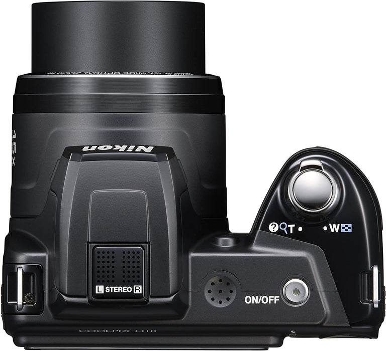 Nikon Coolpix L110 12.1MP Digital Camera with 15x Optical Vibration Reduction (VR) Zoom and 3.0-Inch LCD (Black)