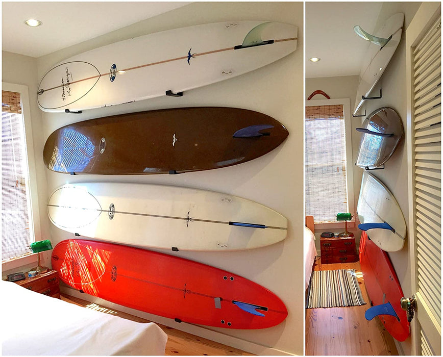 StoreYourBoard Naked Surf, The Original Minimalist Surfboard Wall Rack, Display Mount
