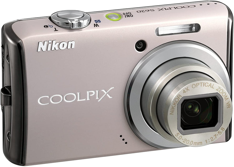 Nikon Coolpix S620 12.2MP Digital Camera with 4x Optical Vibration Reduction (VR) Zoom and 2.7 inch LCD (Jet Black)
