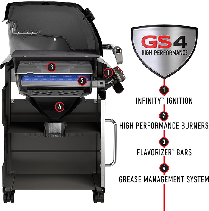Weber 67004001, Four-Burner, Stainless Steel