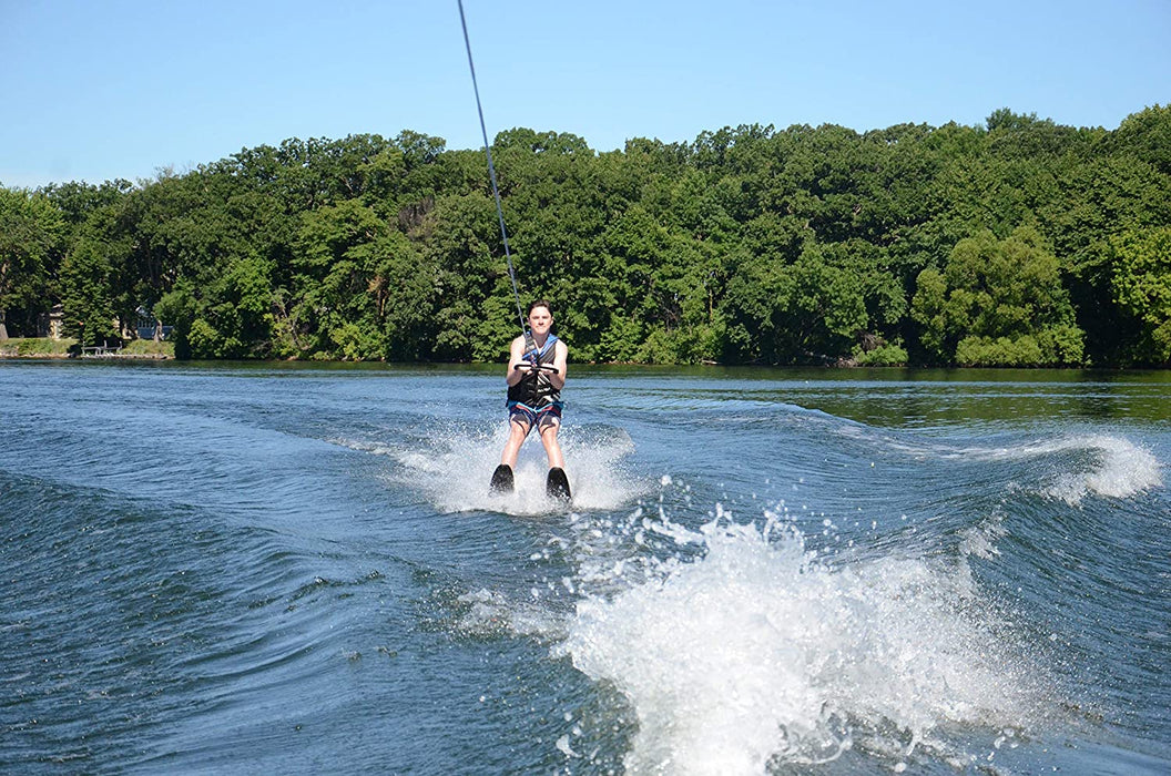 RAVE Sports Shredder Trainer Combo Water Skis, Red/Black