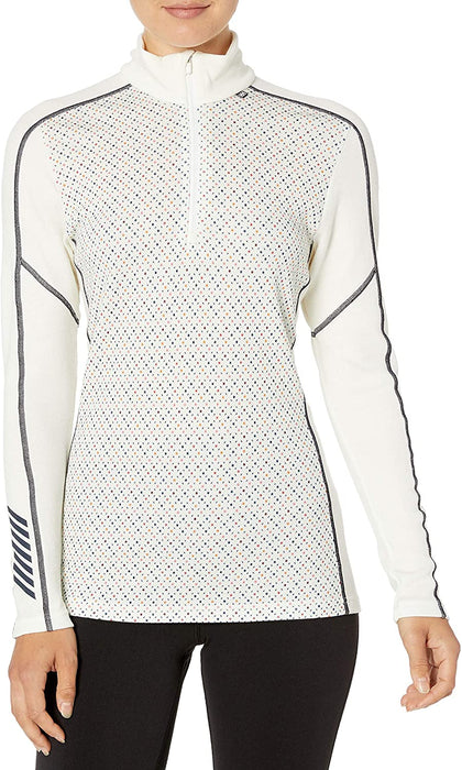 Helly-Hansen W Hh LIFA Merino Wool Graphic 1/2 Zip Baselayer Top