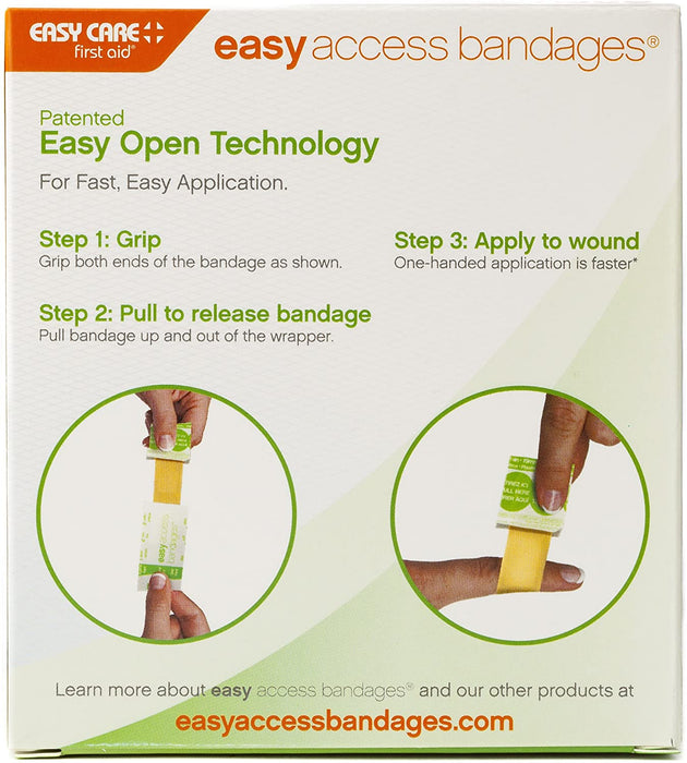 Easy Care Easy Access Bandages, 1" x 3" Plastic, 60 Count