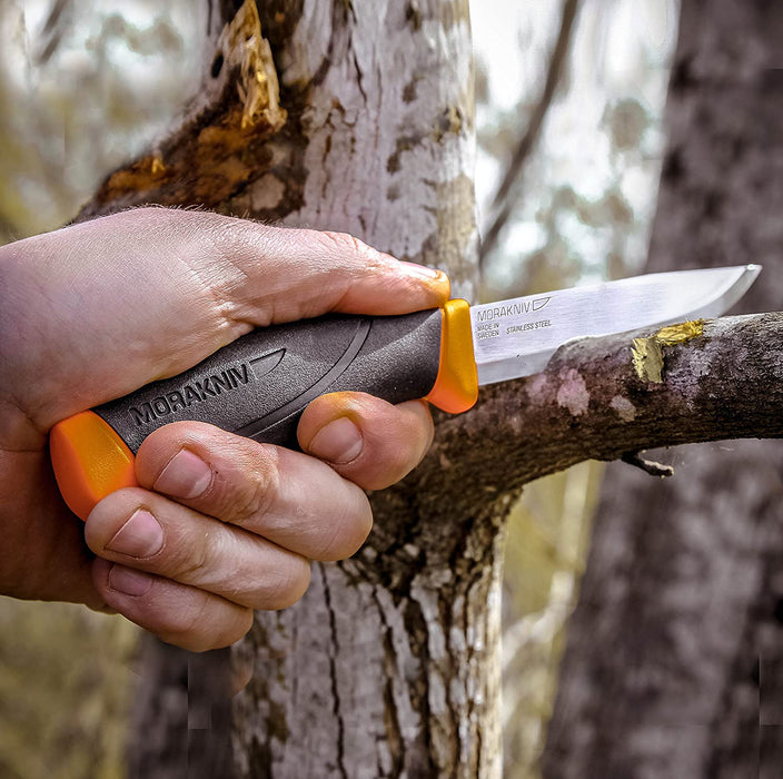 Morakniv Companion Fixed Blade Outdoor Knife with Sandvik Stainless Steel Blade
