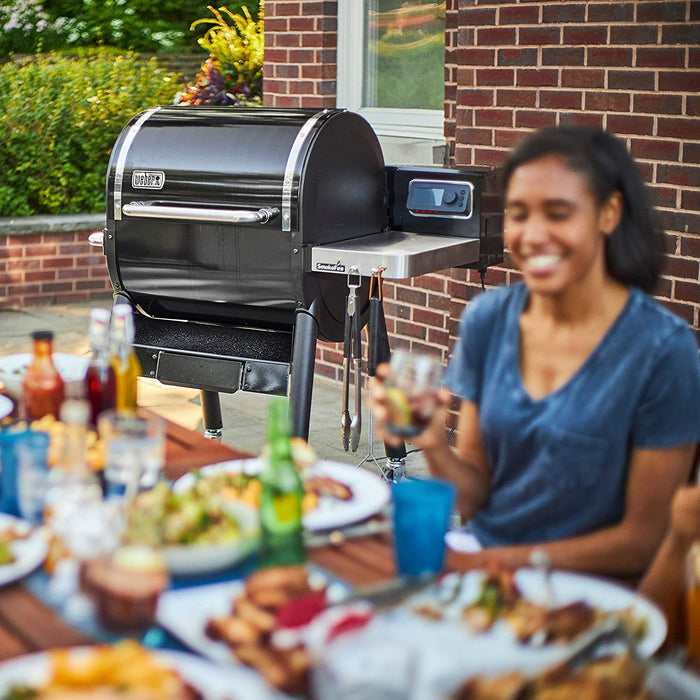 Weber 22510201 SmokeFire EX4 Wood Fired Pellet Grill, Black