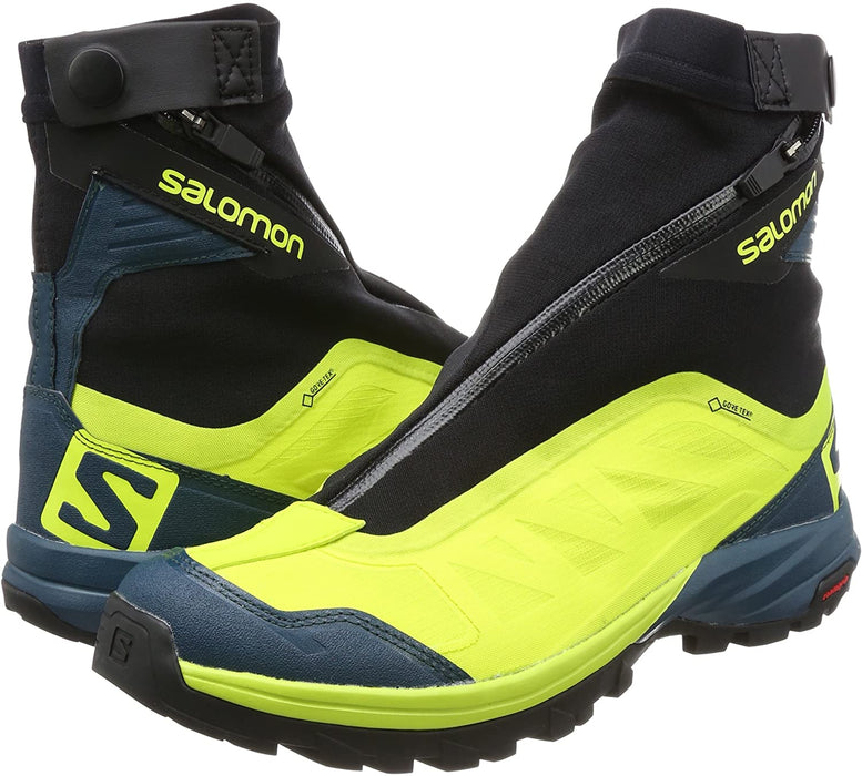 SALOMON Outpath Pro GTX Hiking Boot - Men's Lime Punch/Reflecting Pond/Black, US 7.0/UK 6.5