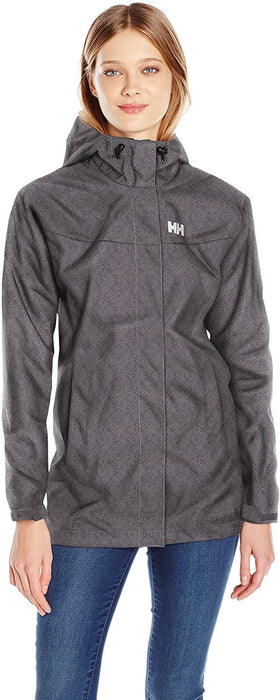 Helly Hansen Women's Bellevue Hooded Lightweight Packable Waterpoof Breathable Raincoat Jacket