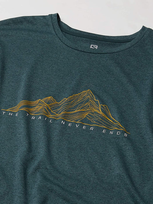 Salomon Men's Standard Agile Graphic TEE M, alloy/Heather