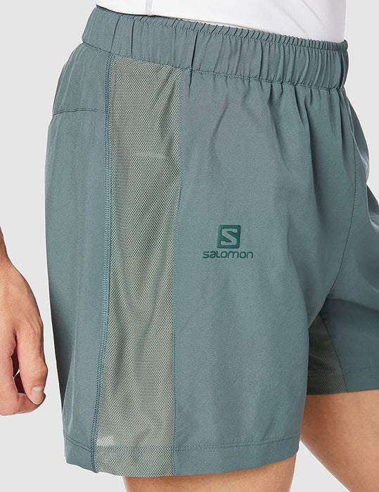 Salomon Men's Standard Agile 5'' Short M, balsam Green
