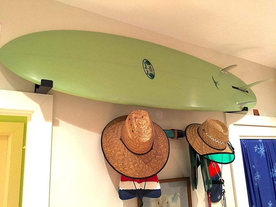StoreYourBoard Naked Surf, The Original Minimalist Surfboard Wall Rack, Display Mount