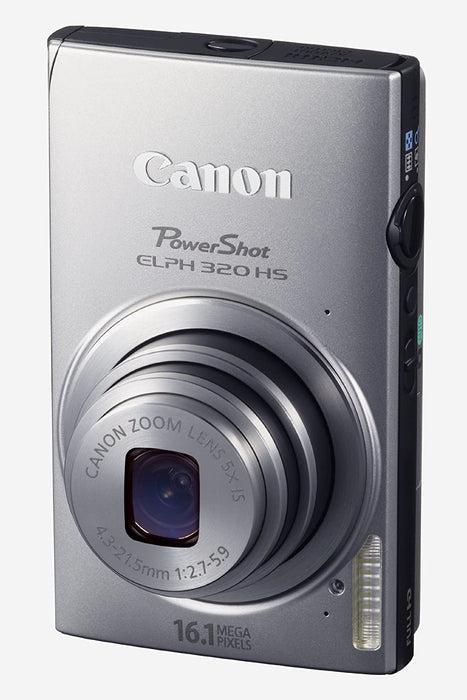 Canon PowerShot ELPH 320 HS 16.1 MP Wi-Fi Enabled CMOS Digital Camera with 5x Zoom 24mm Wide-Angle Lens with 1080p Full HD Video and 3.2-Inch Touch Panel LCD (Black)