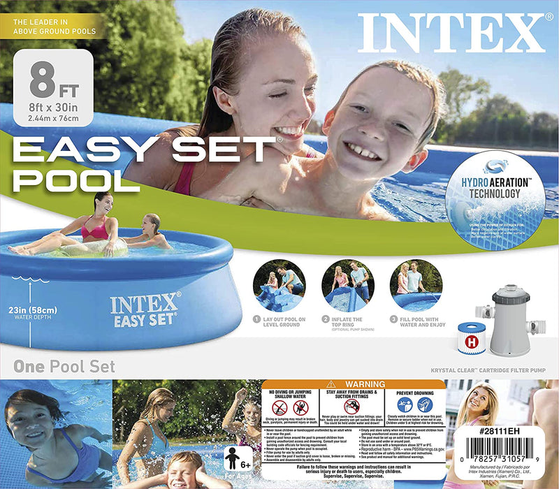 Intex 8ft X 30in Easy Set Pool Set with Filter Pump