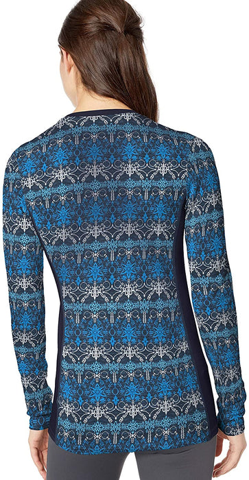 Helly-Hansen Women's W Merino Wool Mid Graphic Long-Sleeve Baselayer Top