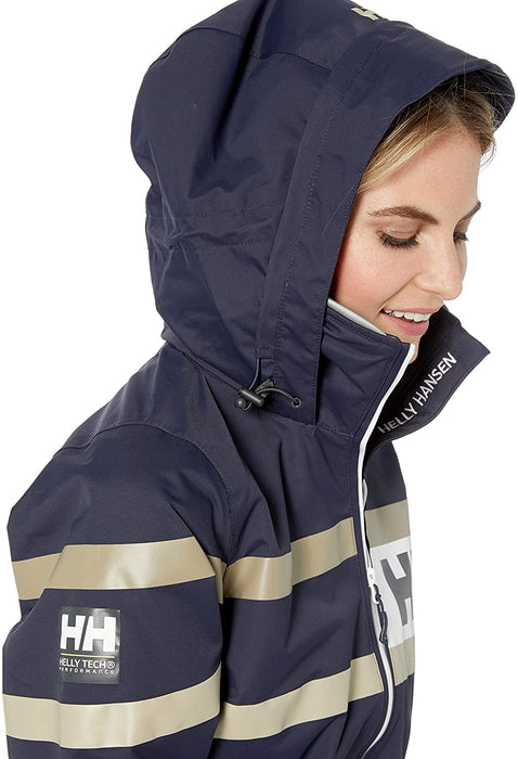 Helly Hansen Women's Salt Waterproof Windproof Breathable Performance Sailing Rain Jacket with Hood