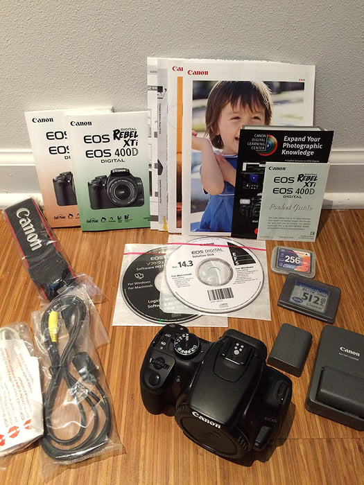 Canon Rebel XTi DSLR Camera with EF-S 18-55mm f/3.5-5.6 Lens (OLD MODEL)
