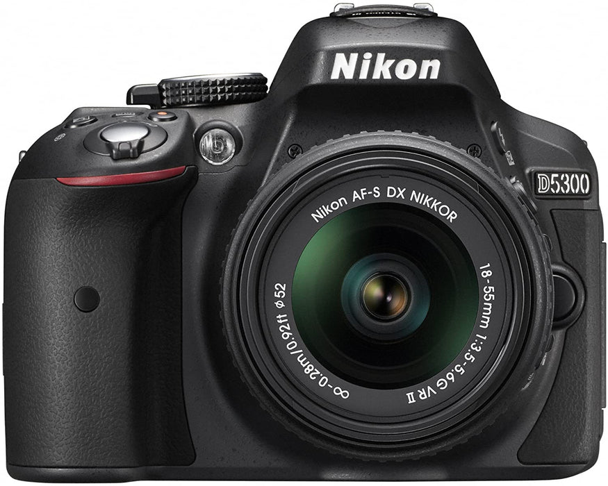 Nikon D5300 24.2 MP CMOS Digital SLR Camera with 18-55mm f/3.5-5.6G ED VR II Auto Focus-S DX NIKKOR Zoom Lens - International Version (No Warranty)