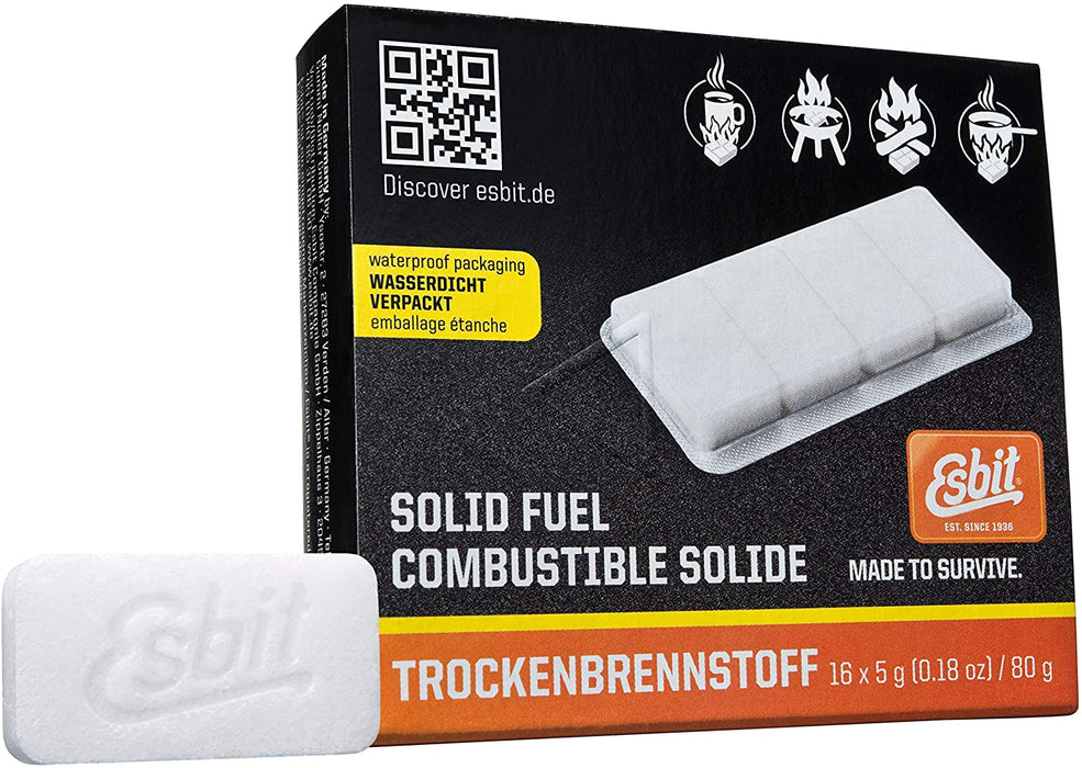 Esbit 1300-Degree Smokeless Solid Fuel Tablets for Hobby, Outdoor, and Emergency Use