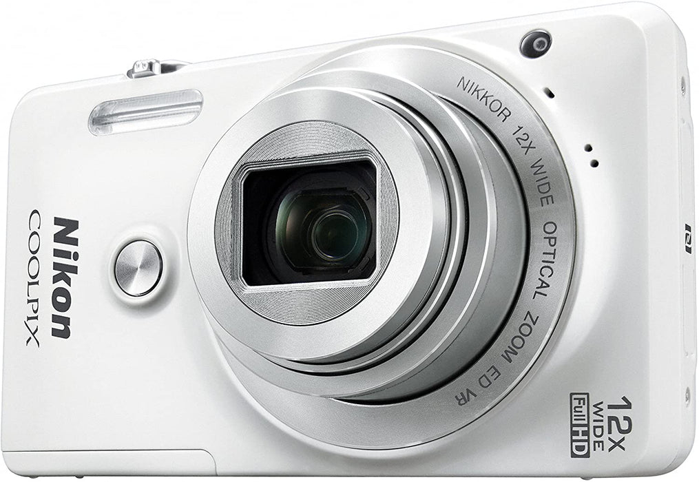 Nikon COOLPIX S6900 16MP Digital Camera with 12x Zoom, Natural White (International Version, No Warranty)