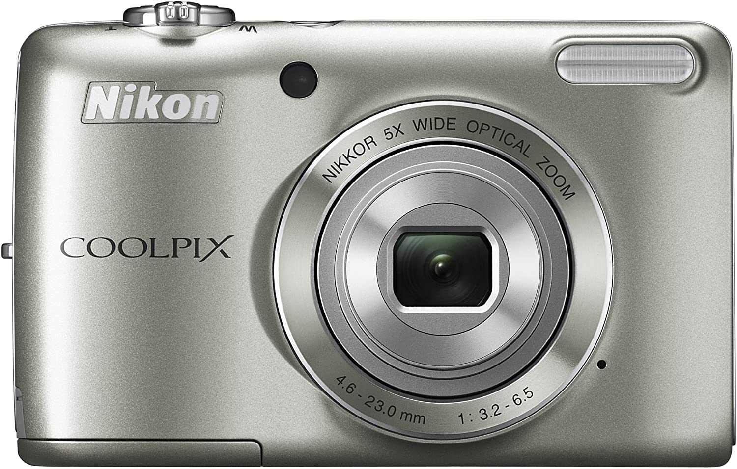 Nikon COOLPIX L26 16.1 MP Digital Camera with 5x Zoom NIKKOR Glass Lens and 3-inch LCD (Silver) (OLD MODEL)