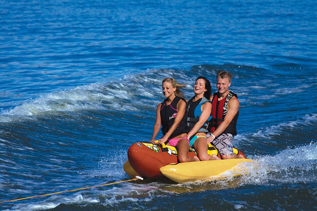 SportsStuff HOT DOG 3 Rider Towable Tube, red