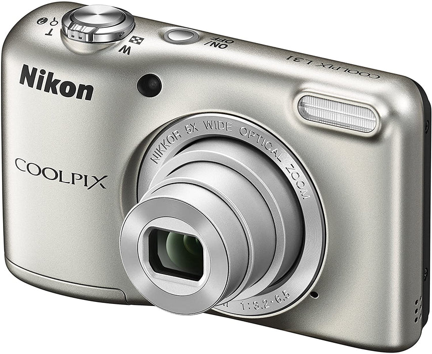 Nikon COOLPIX L31 16.1MP Compact Digital Camera 5x Optical Zoom and 2.7-inch Lens