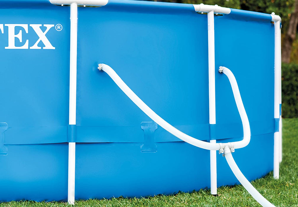 Intex 15ft x 48in Metal Frame Pool Set with Filter Pump, Ladder