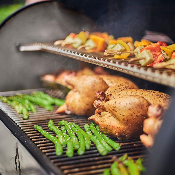Weber 23510201 SmokeFire EX6 Wood Fired Pellet Grill, Black