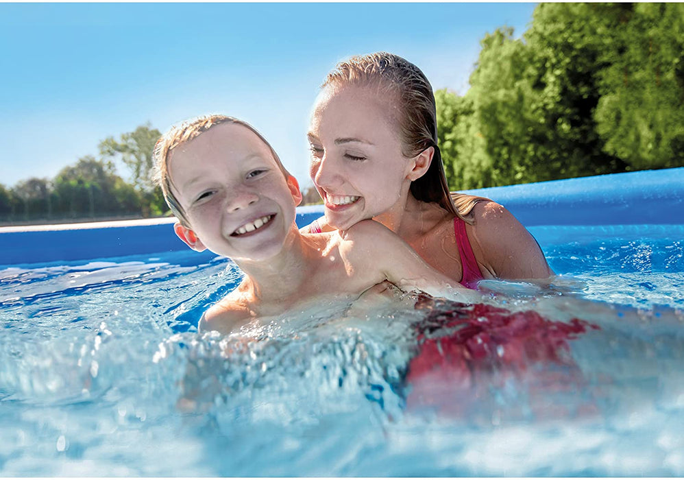 Intex 18ft X 48in Easy Set Pool Set with Filter Pump, Ladder, Ground Cloth & Pool Cover
