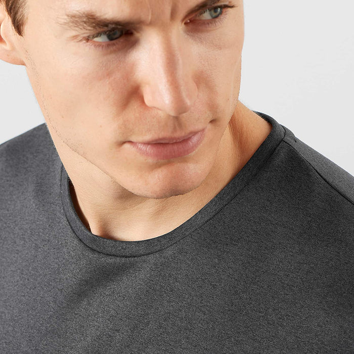 Salomon Men's Standard Agile Graphic TEE M, alloy/Heather