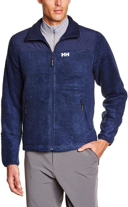 Helly Hansen Men's October Pile Fleece Jacket, Large, Evening Blue