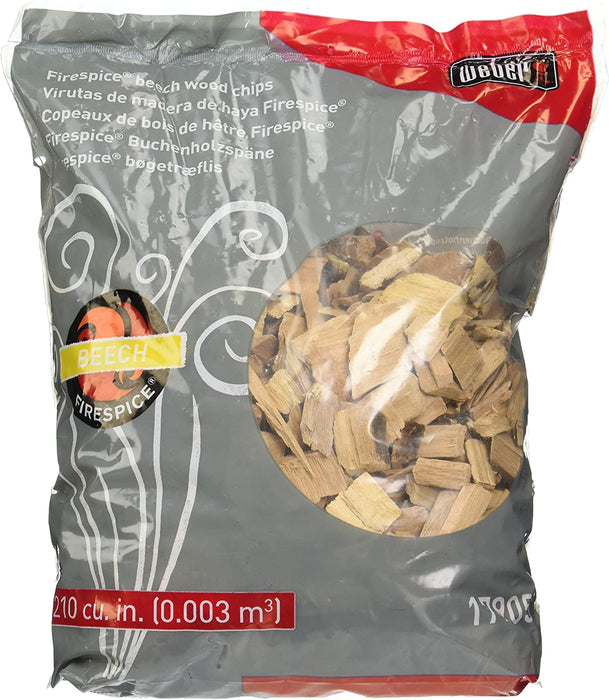 Weber 17905 Beech Wood Smoker Chips, 3-Pound, Brown