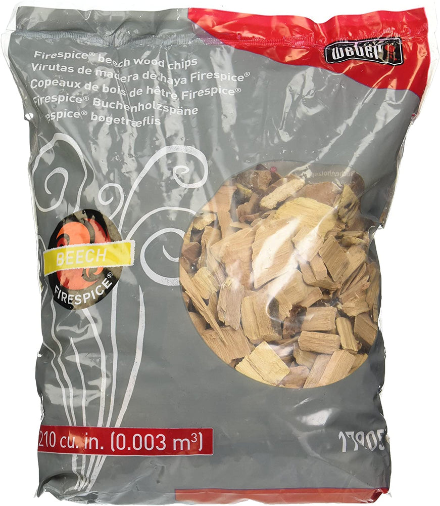 Weber 17905 Beech Wood Smoker Chips, 3-Pound, Brown