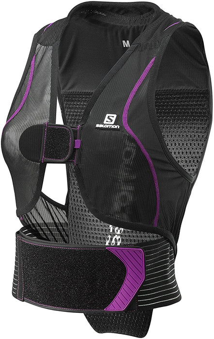 Salomon Women Ski Back Protector, Adjustable, Motion Fit Technology, Breathable Mesh Material