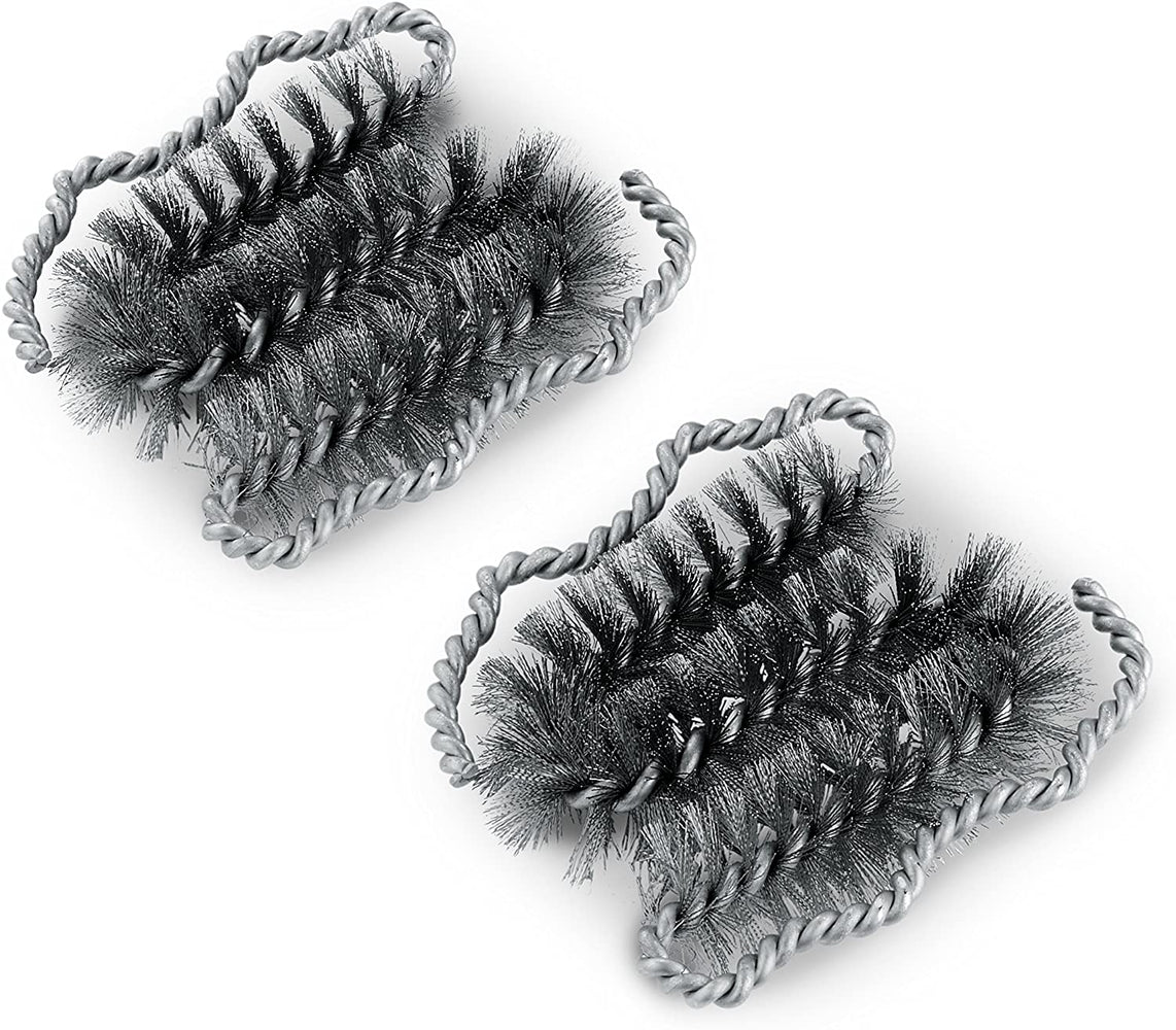 Weber 6709 Style Replacement 2-Pack Brush Heads, Silver