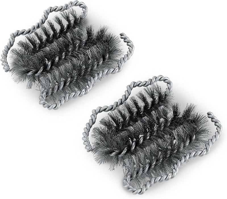 Weber 6709 Style Replacement 2-Pack Brush Heads, Silver