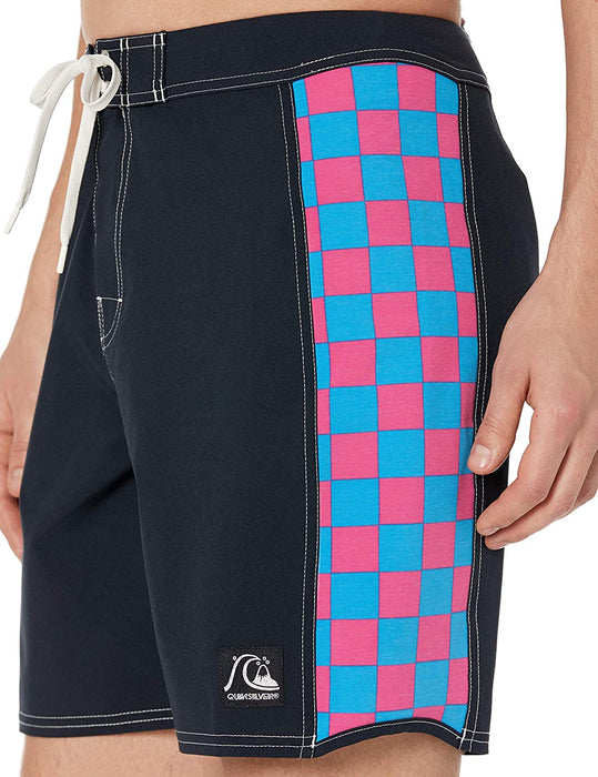 Quiksilver Men's Echo Beach Checker 18 Boardshort Swim Trunk