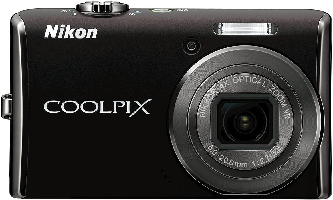 Nikon Coolpix S620 12.2MP Digital Camera with 4x Optical Vibration Reduction (VR) Zoom and 2.7 inch LCD (Jet Black)