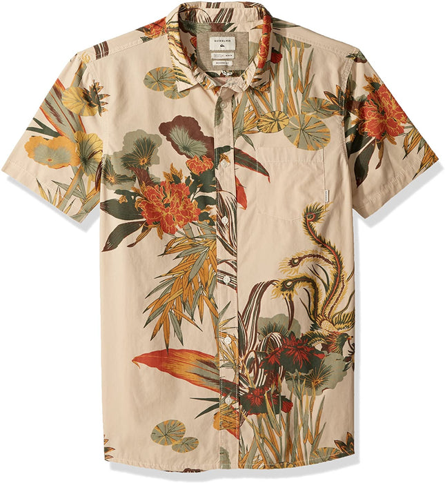 Quiksilver Men's Hibashii Short Sleeve Button Down Shirt