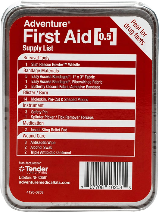 Adventure Medical Kits Adventure First Aid Kit 0.5 Tin (Pack of 2)